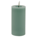 Luxe Collection Melt Effect 3X6 Sage Led Wax Candle 15 cm