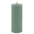 Luxe Collection Melt Effect 3.5X9 Sage Led Wax Candle 23 cm