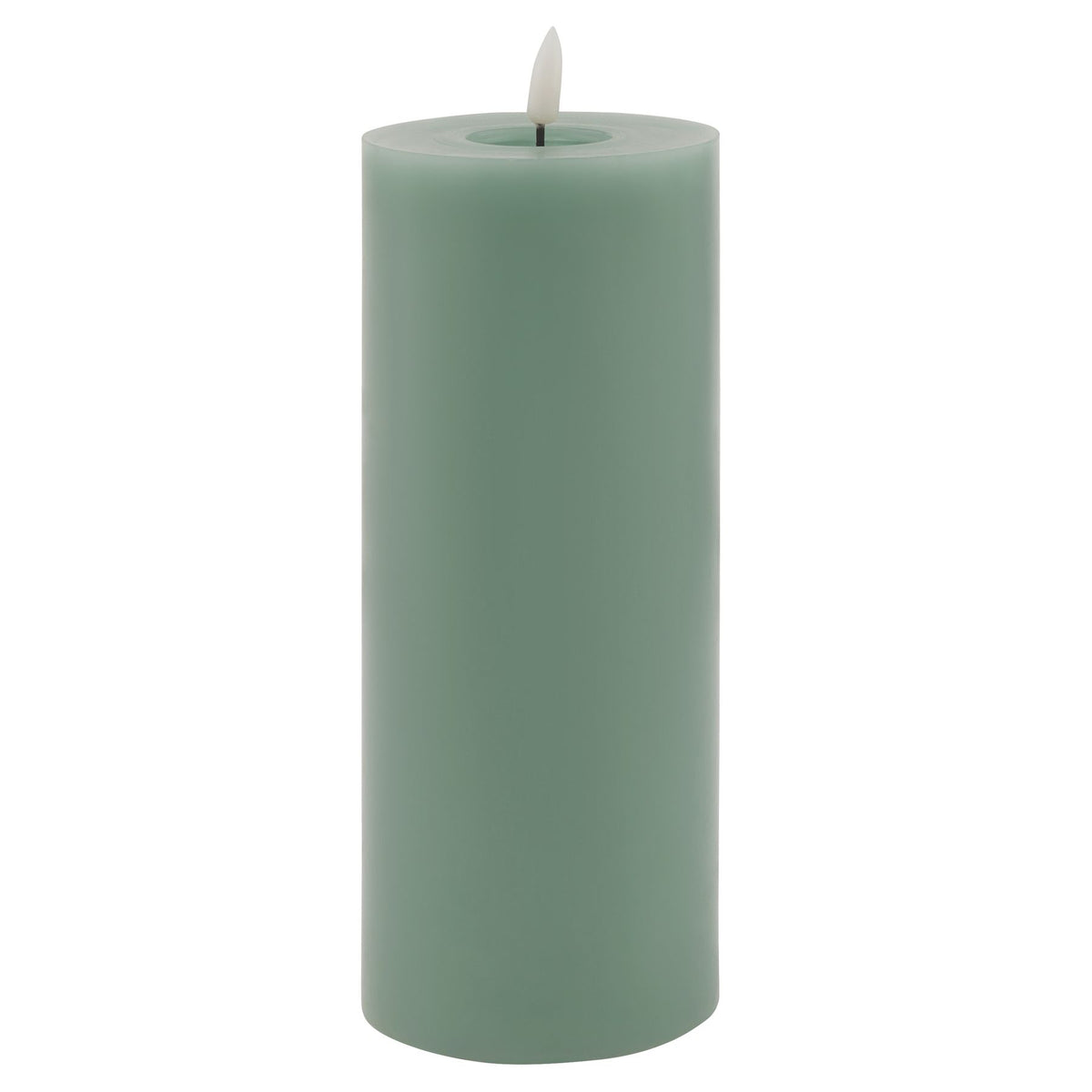 Luxe Collection Melt Effect 3.5X9 Sage Led Wax Candle 23 cm