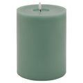 Luxe Collection Melt Effect 6X8 Sage Led Wax Candle 20 cm