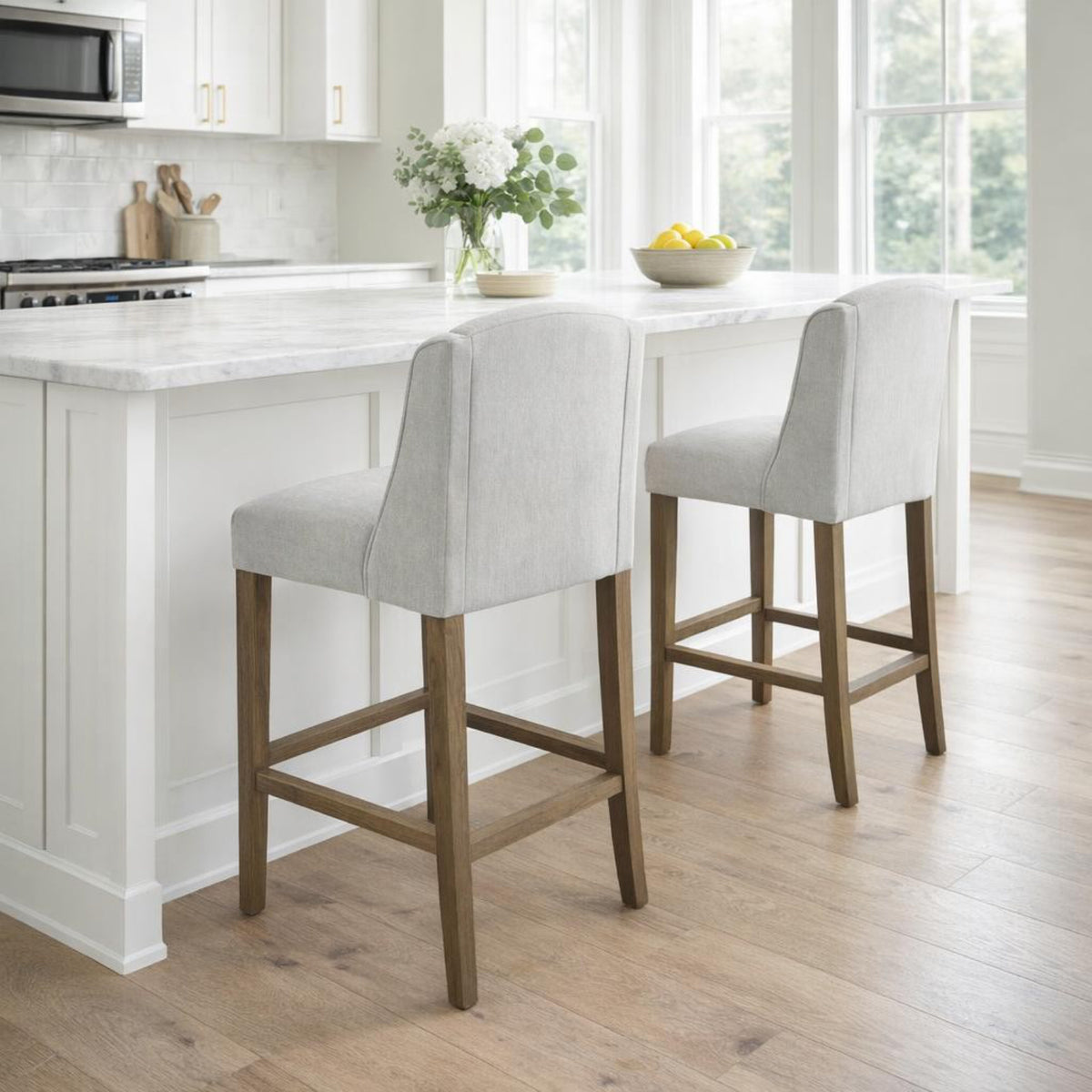 Compton Grey Bar Stool 107 cm