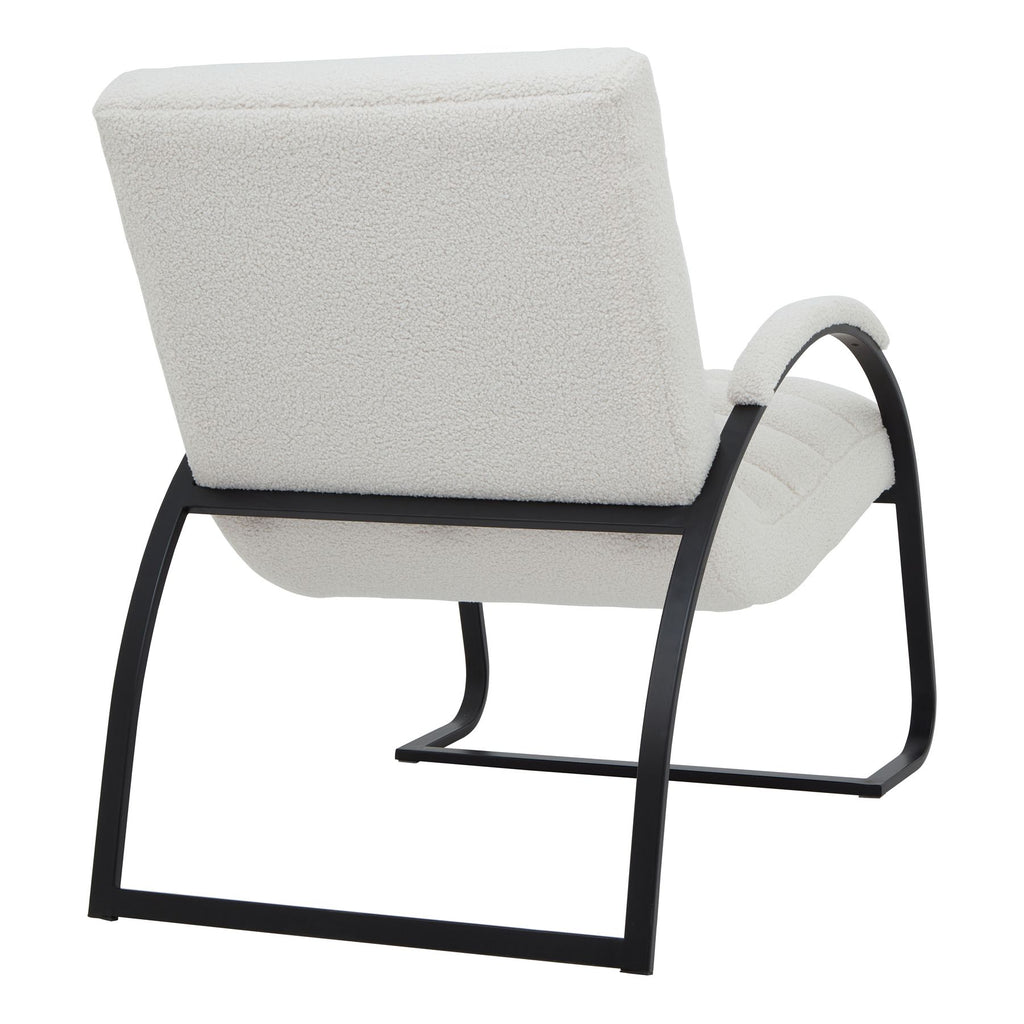 Boucle Ribbed Ark Chair 90 cm