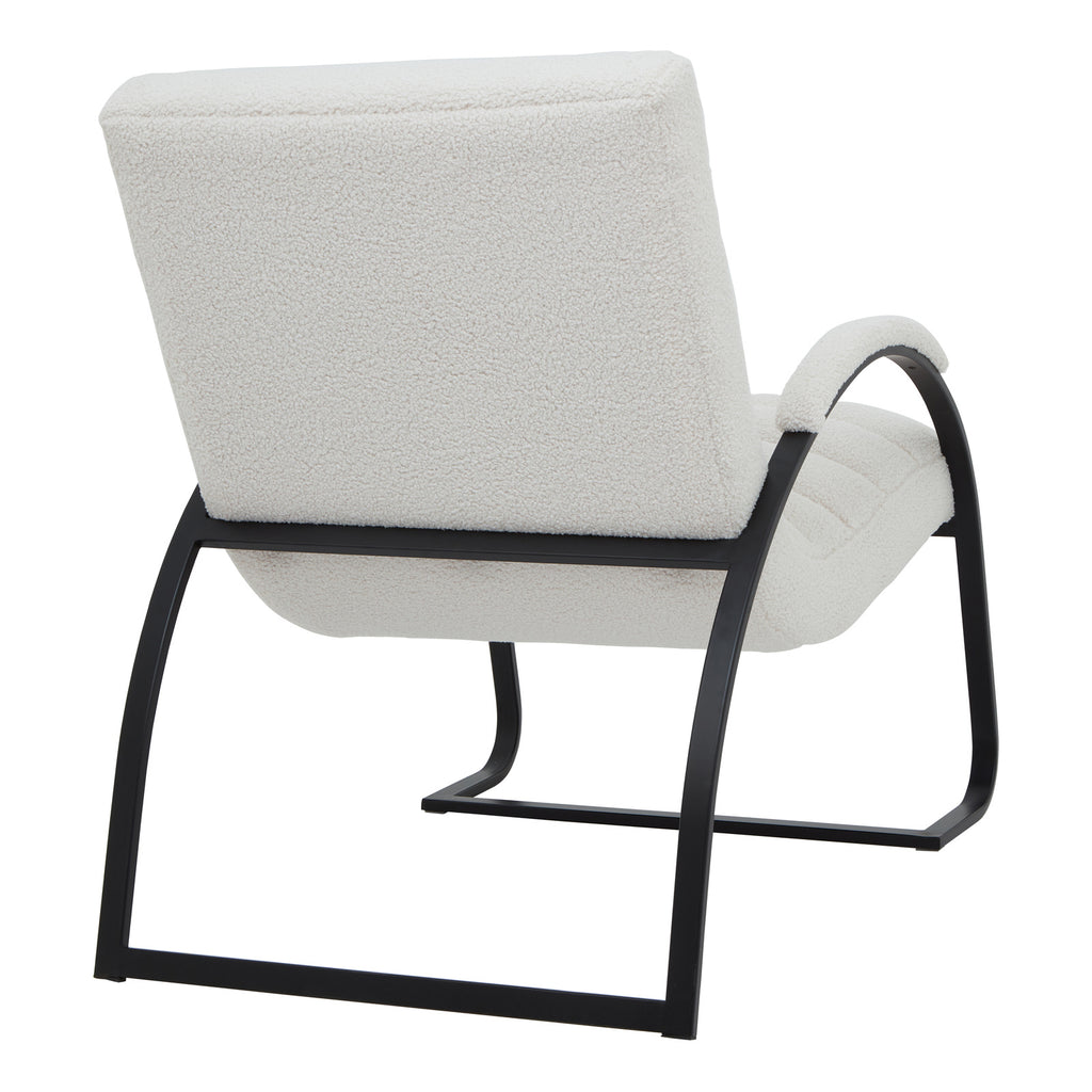 Boucle Ribbed Ark Chair 90 cm