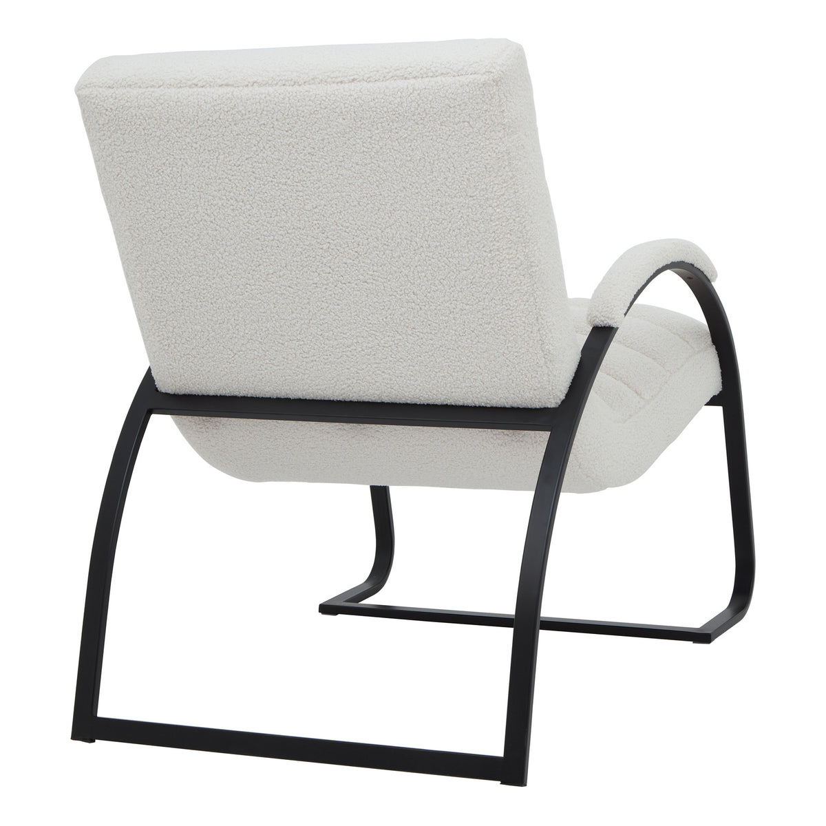 Boucle Ribbed Ark Chair 90 cm