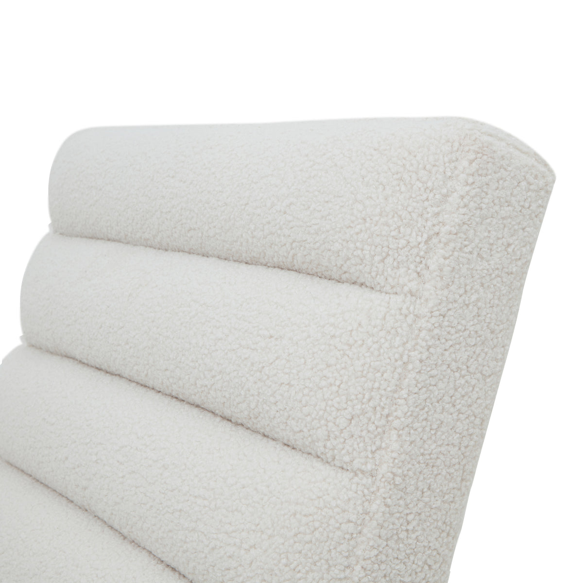 Boucle Ribbed Ark Chair 90 cm