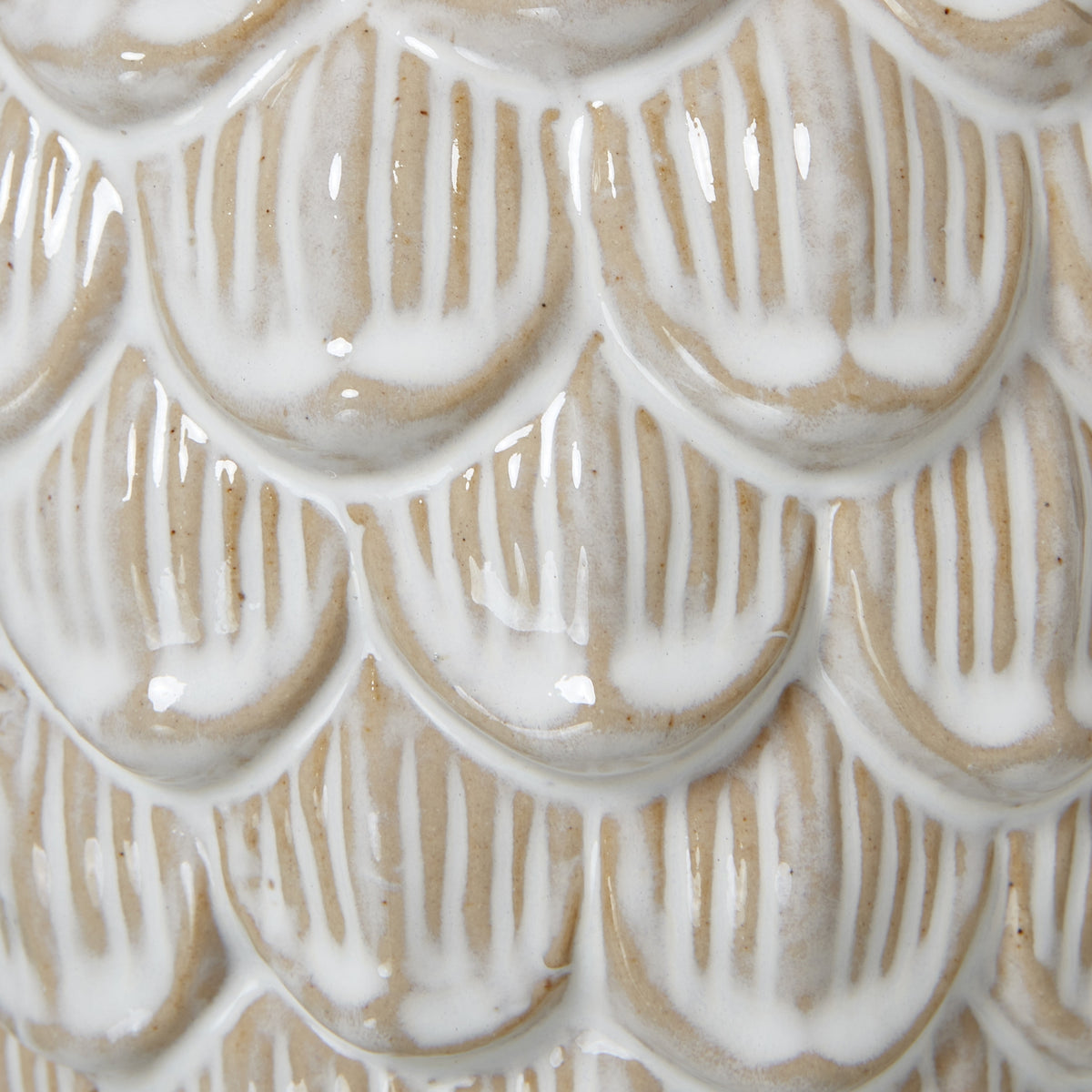 Large Ceramic Pine Cone Trinket Dish With Lid 16 cm