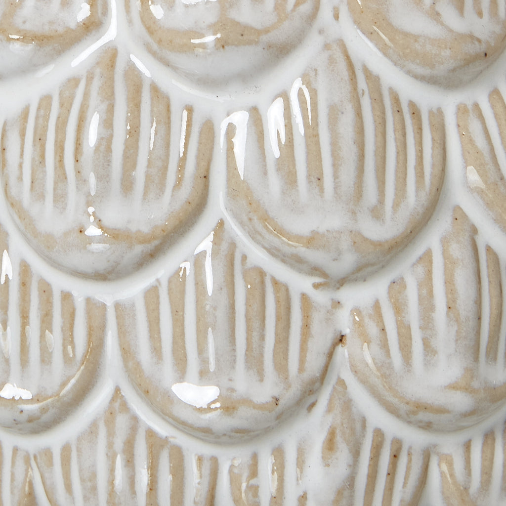 Medium Ceramic Pine Cone Trinket Dish With Lid 12 cm