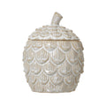 Medium Ceramic Pine Cone Trinket Dish With Lid 12 cm