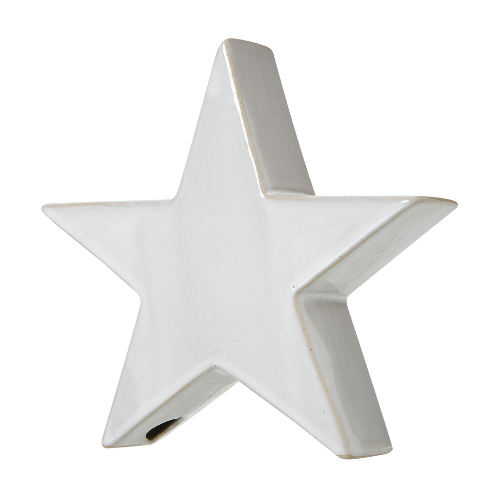 Large Ceramic Standing Star Decoration 20 cm