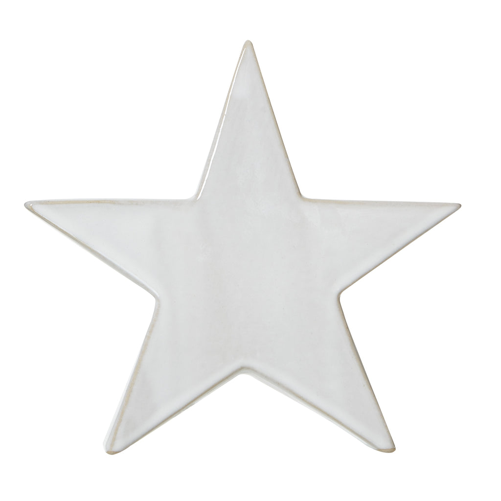 Large Ceramic Standing Star Decoration 20 cm