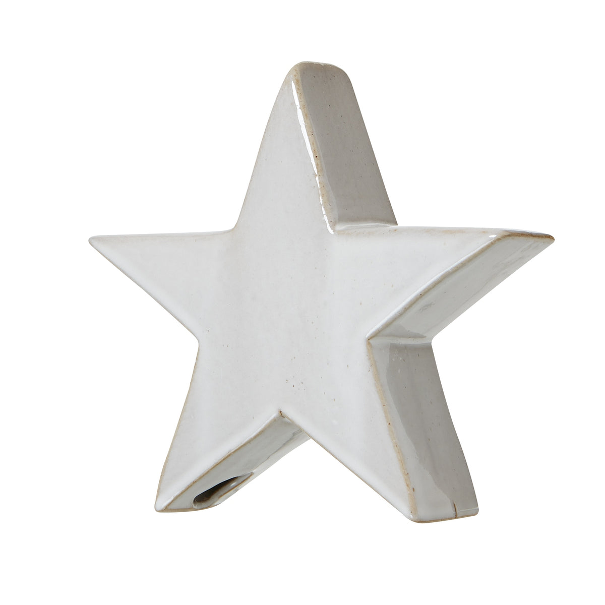 Medium Ceramic Standing Star Decoration 17 cm