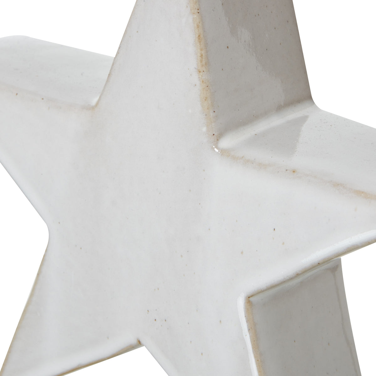 Medium Ceramic Standing Star Decoration 17 cm