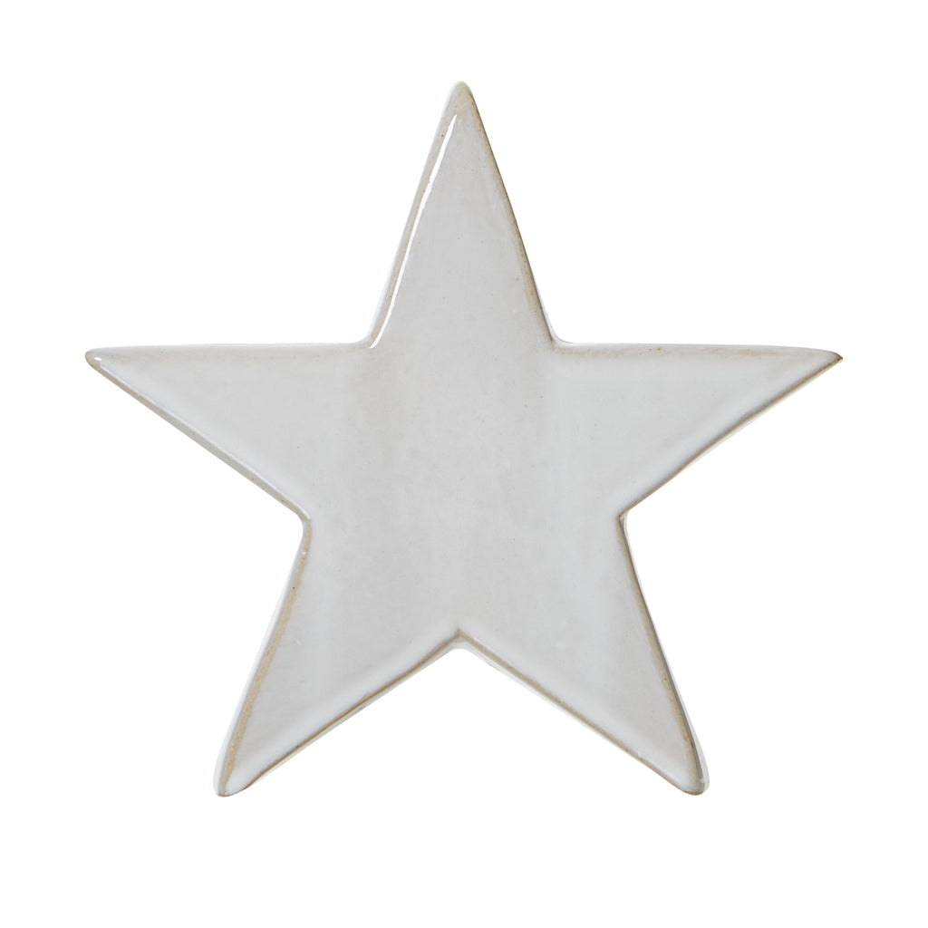 Medium Ceramic Standing Star Decoration 17 cm