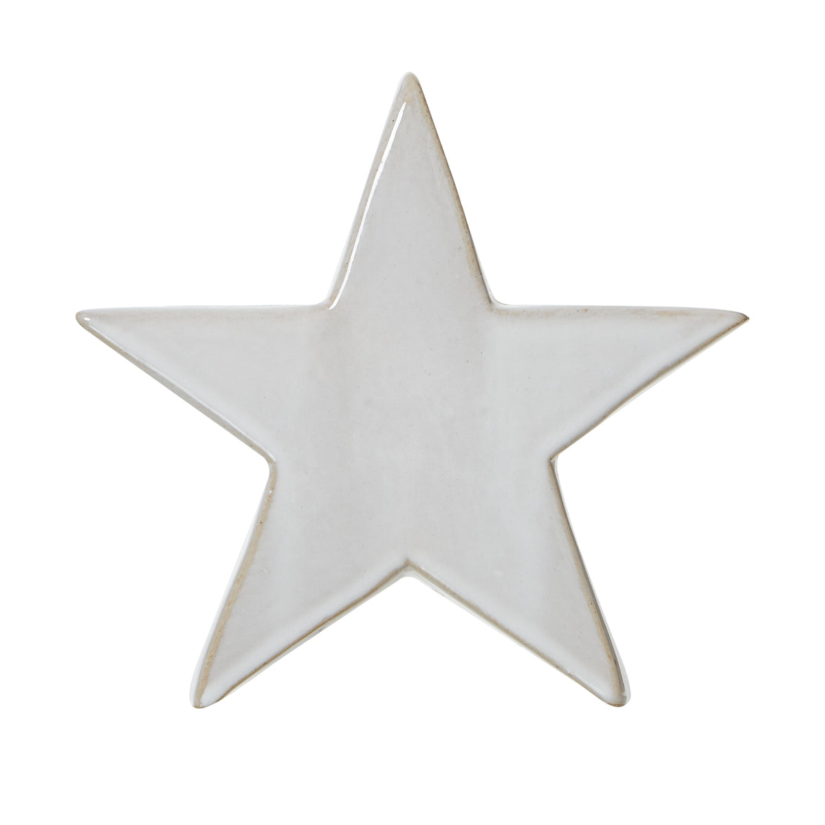 Medium Ceramic Standing Star Decoration 17 cm