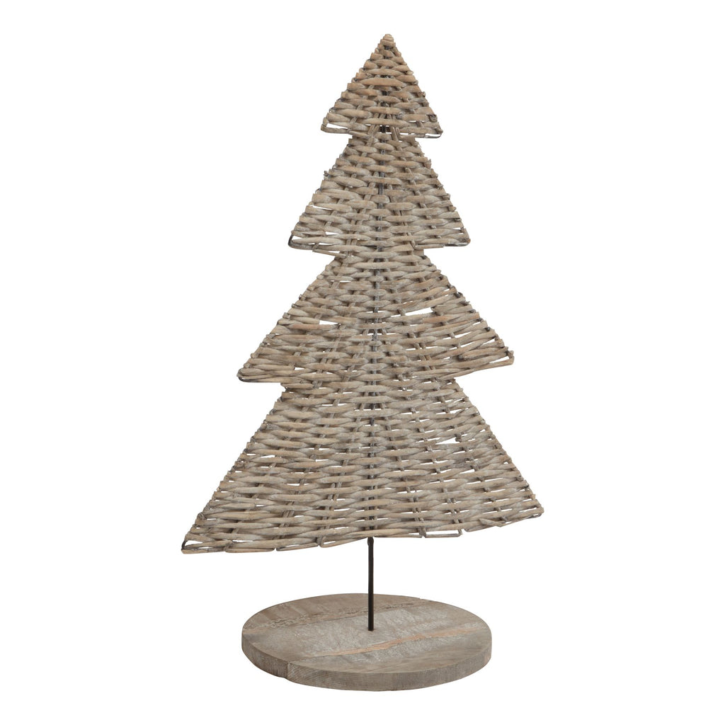 The Noel Collection Large Wicker Tree Ornament 30 cm