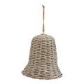 The Noel Collection Extra Large Wicker Bell Decoration 20 cm
