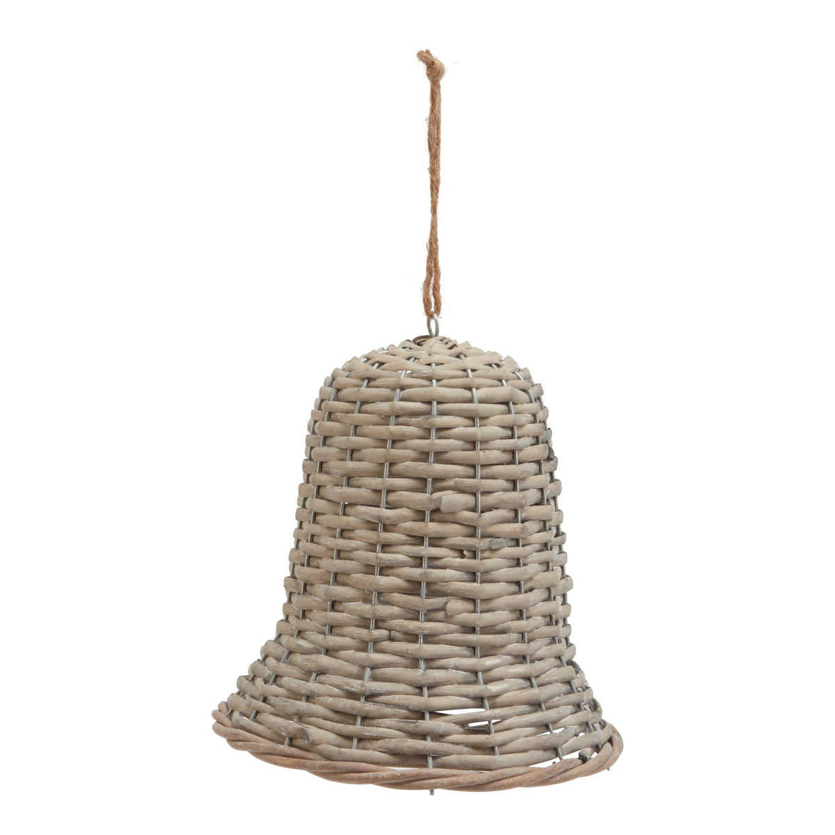 The Noel Collection Extra Large Wicker Bell Decoration 20 cm