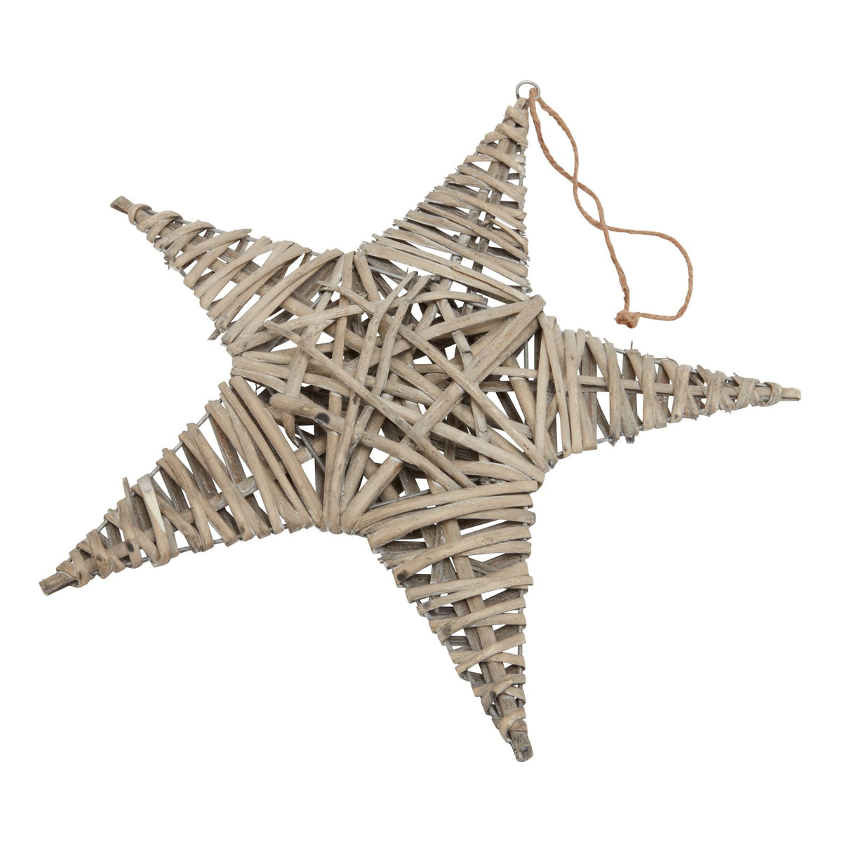 The Noel Collection Large Wicker Star Decoration 42 cm