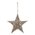 The Noel Collection Large Wicker Star Decoration 42 cm