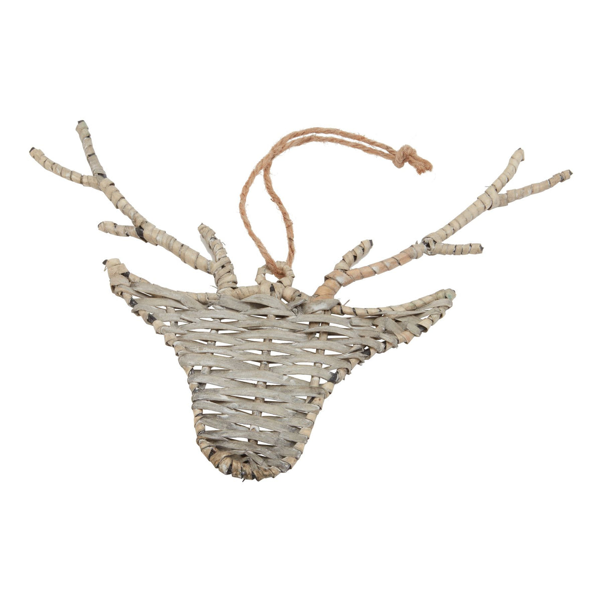 The Noel Collection Wicker Hanging Reindeer 19 cm