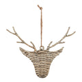 The Noel Collection Wicker Hanging Reindeer 19 cm