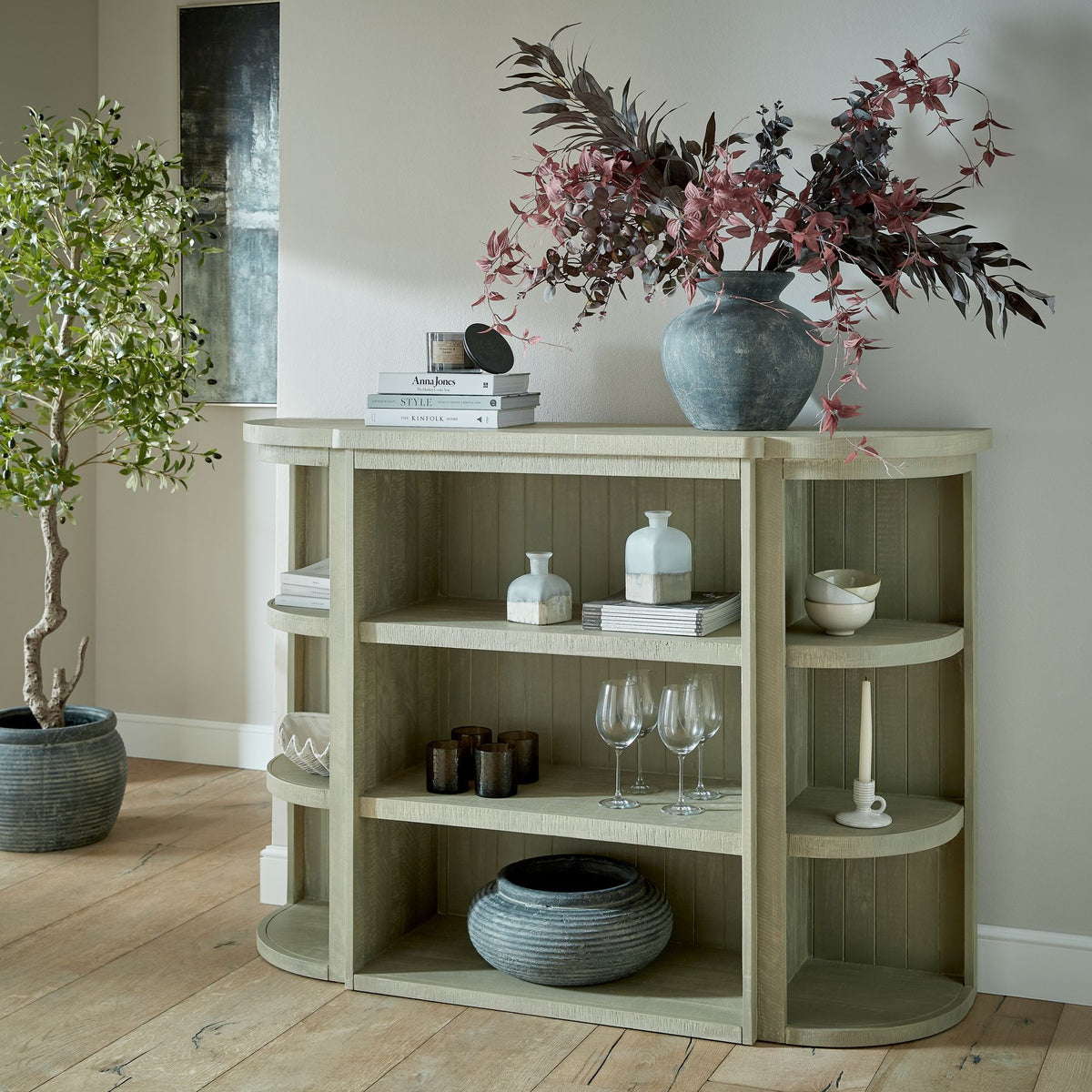 Amalfi Grey Vase 31 cm