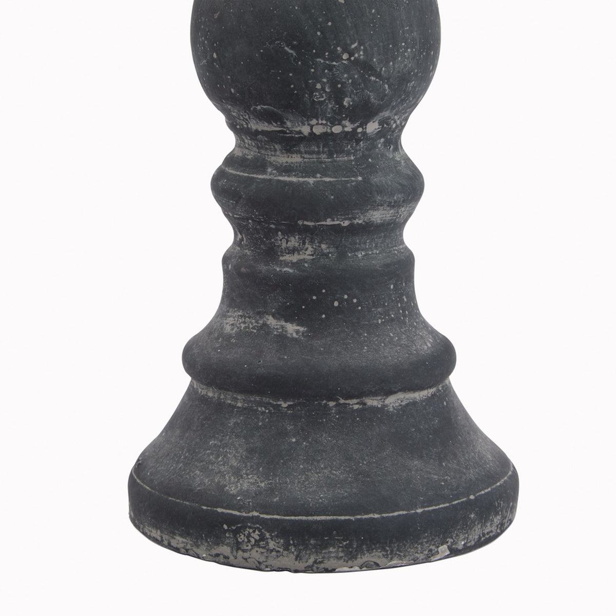 Amalfi Grey Column Candle Holder 30 cm