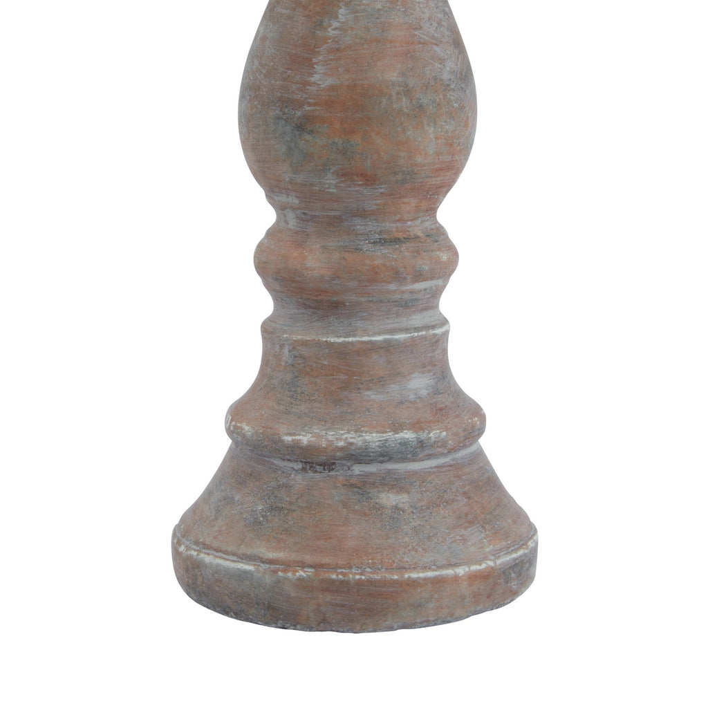 Siena Brown  Column Candle Holder 30 cm