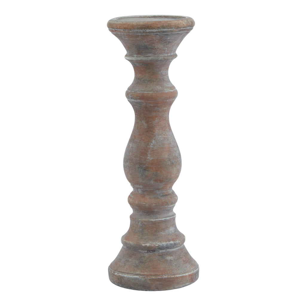 Siena Brown  Column Candle Holder 30 cm