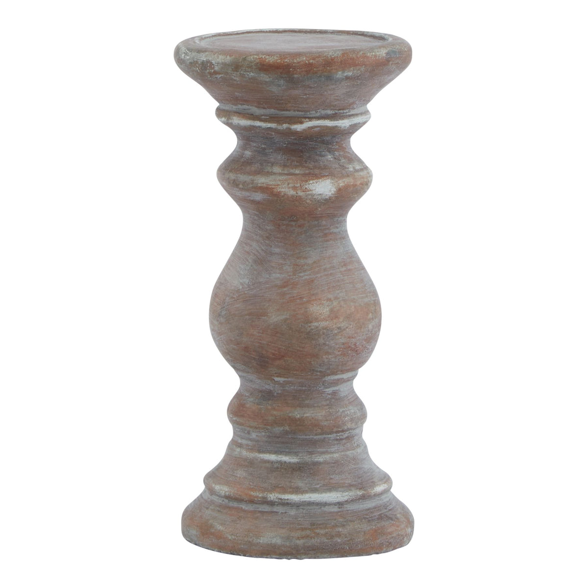 Siena Small Brown  Column Candle Holder 20 cm