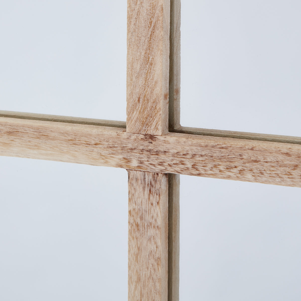 Washed Wood Large Window Mirror 150 cm