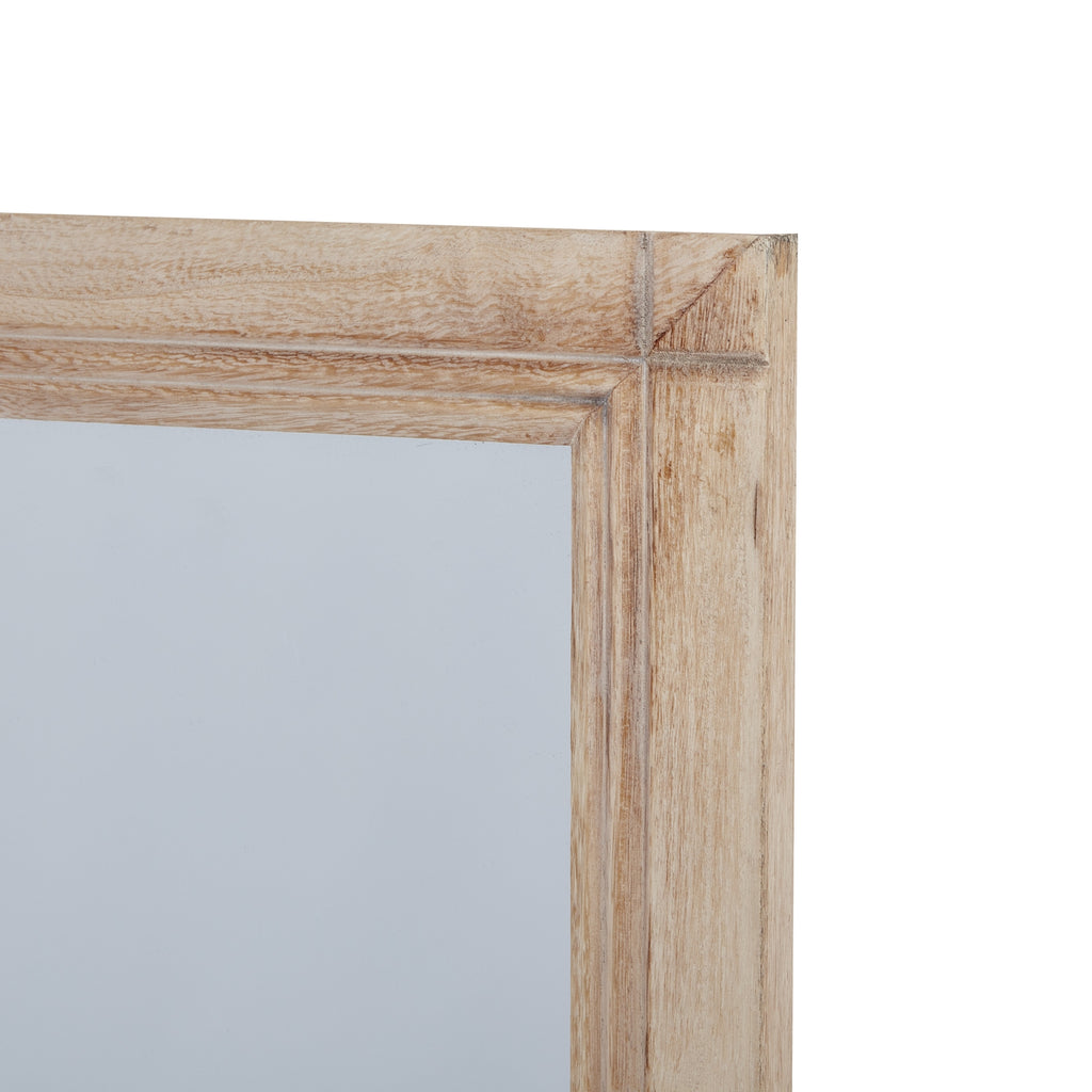Washed Wood Large Window Mirror 150 cm