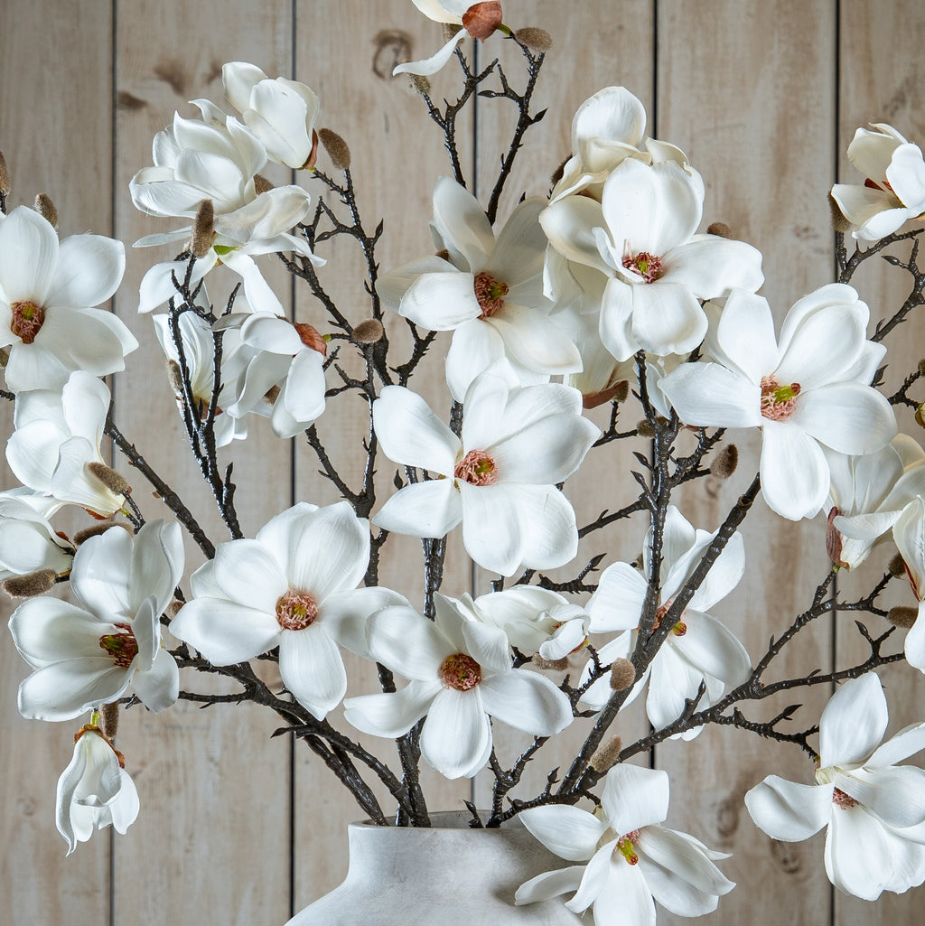 The Natural Garden Collection White Magnolia Stem 86 cm