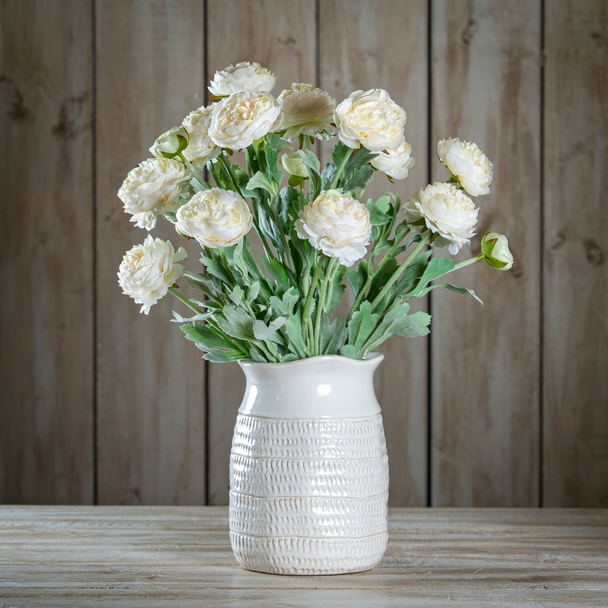The Natural Garden Collection White Ranunculus 64 cm