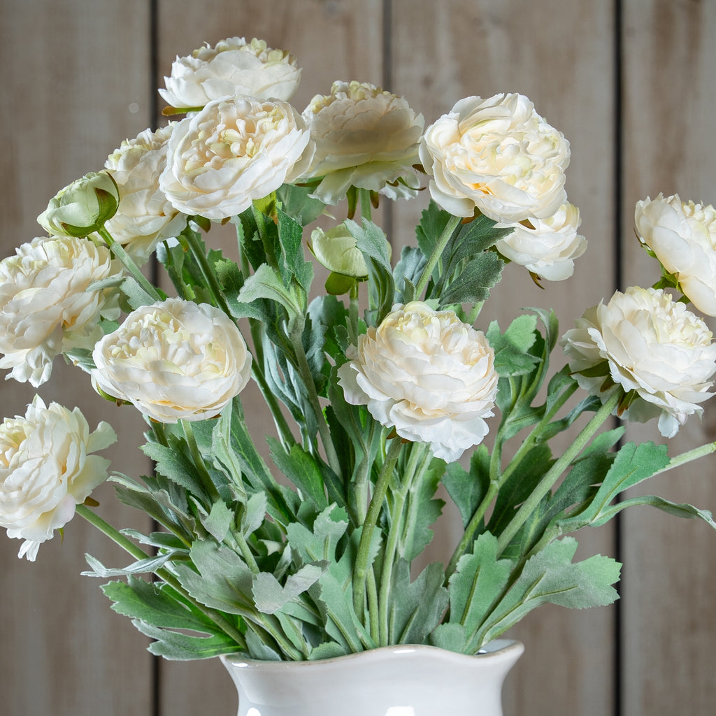 The Natural Garden Collection White Ranunculus 64 cm