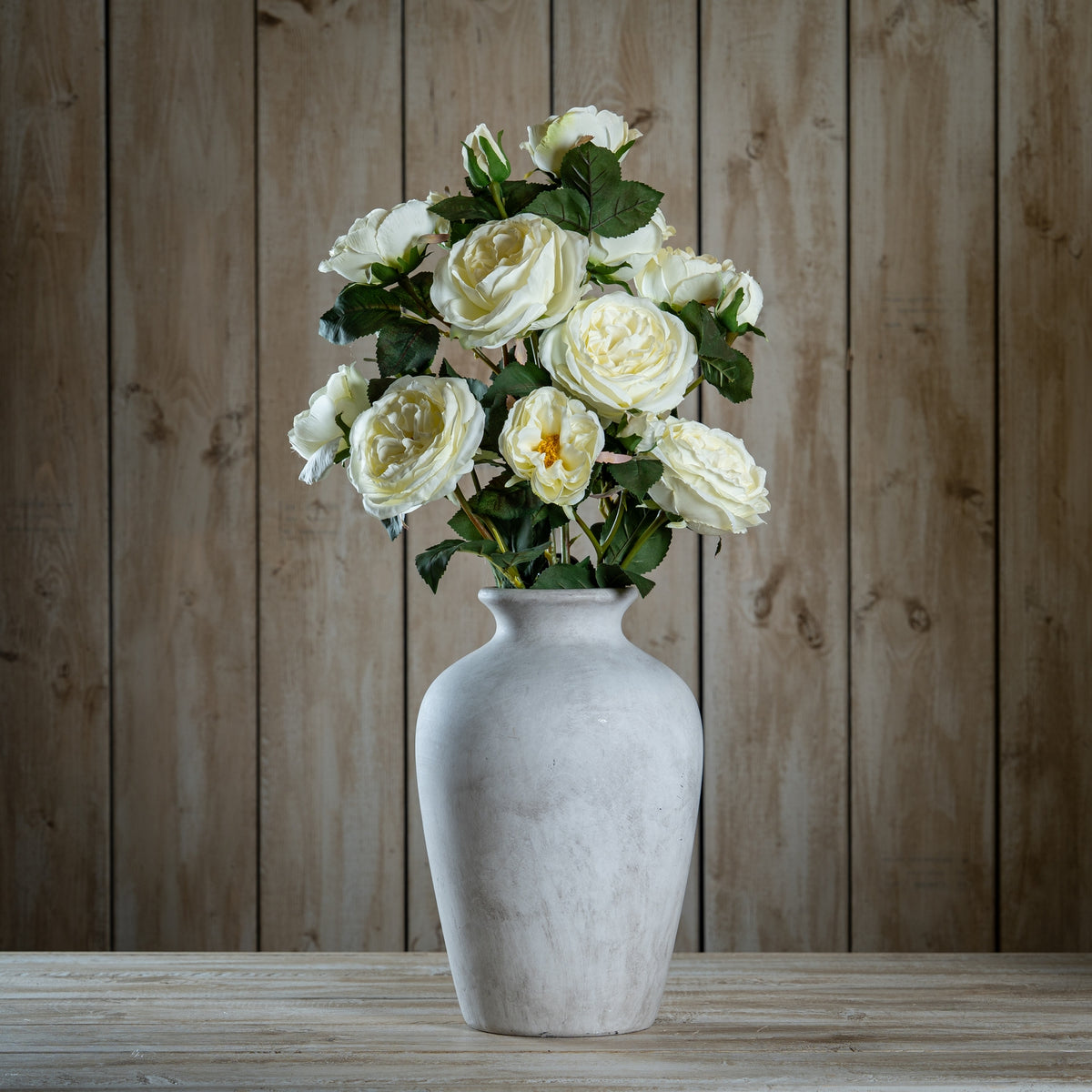 The Natural Garden Collection White Charity Rose 58 cm