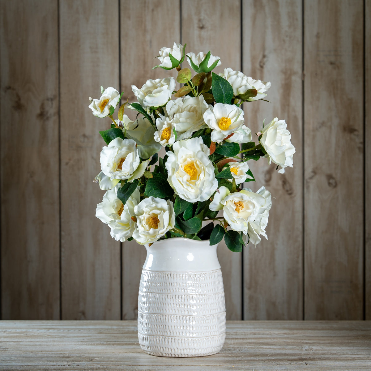 The Natural Garden Collection White Tea Rose 60 cm