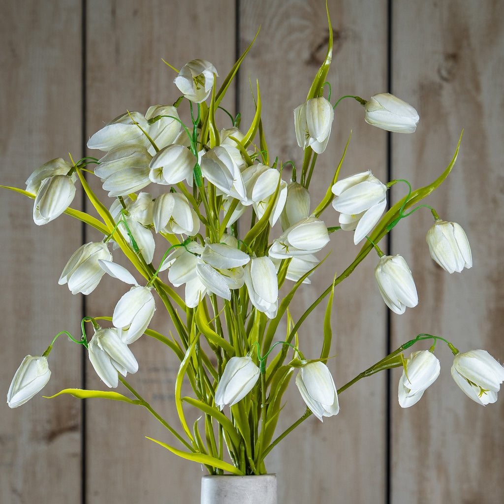 The Natural Garden Collection White Fritillaria Stem 58 cm
