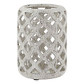 Eclipse Grey Stone Effect Hurricane Lantern