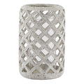 Eclipse Large Grey Stone Effect Hurricane Lantern