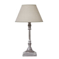 Aurora Antia Stem Table Lamp With Linen Shade