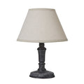 Aurora Palmyra Column Table Lamp With Linen Shade