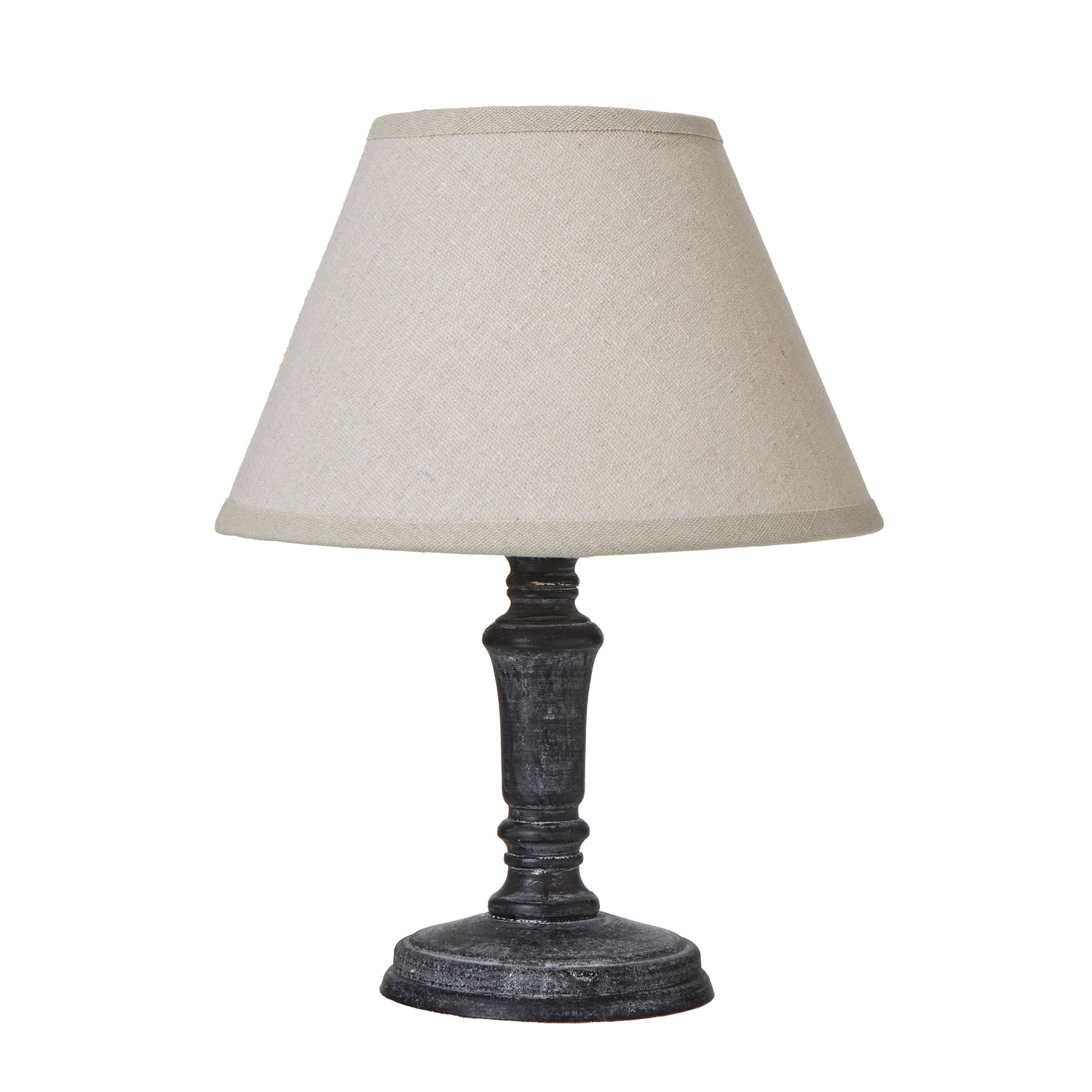 Aurora Palmyra Column Table Lamp With Linen Shade