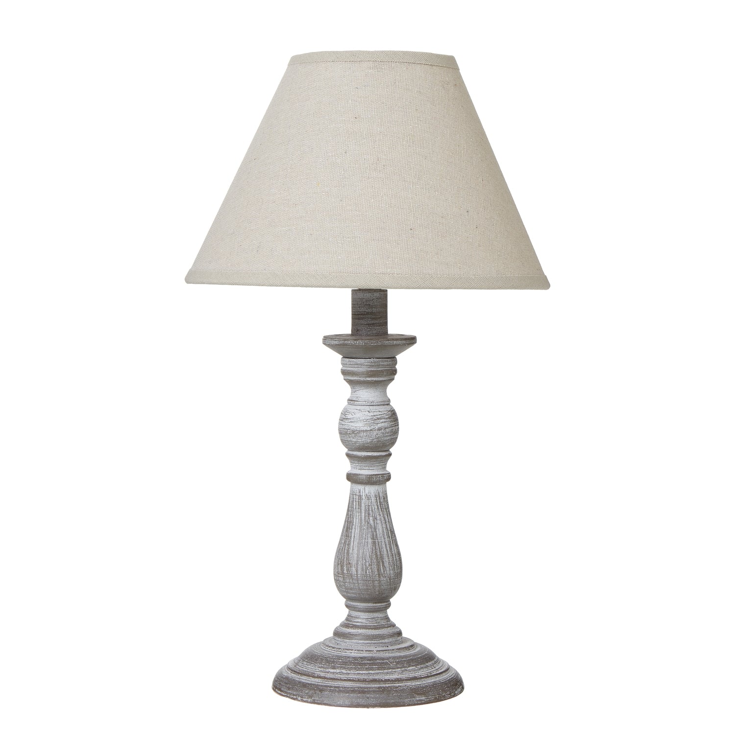 Eclipse Augusta Column Table Lamp With Linen Shade