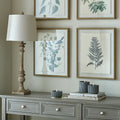 Eclipse Pallido Candlestick Table Lamp With Linen Shade