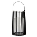 Halo Lynk Large Lantern With Handle And Glass Candle Holder