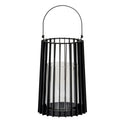 Lumen Lynk Medium Lantern With Handle And Glass Candle Holder