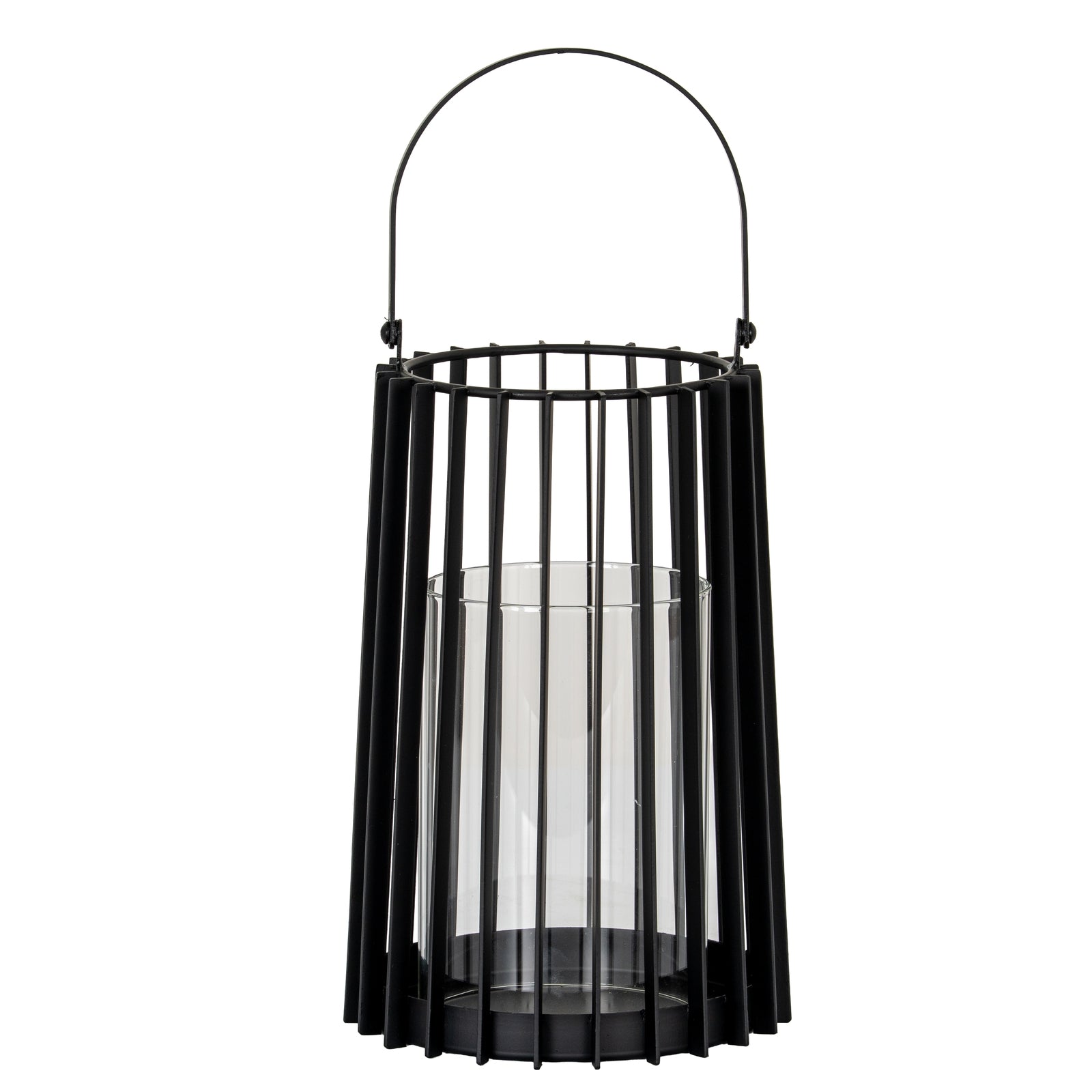 Lumen Lynk Medium Lantern With Handle And Glass Candle Holder