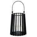 Nova Lynk Small Lantern With Handle And Glass Candle Holder