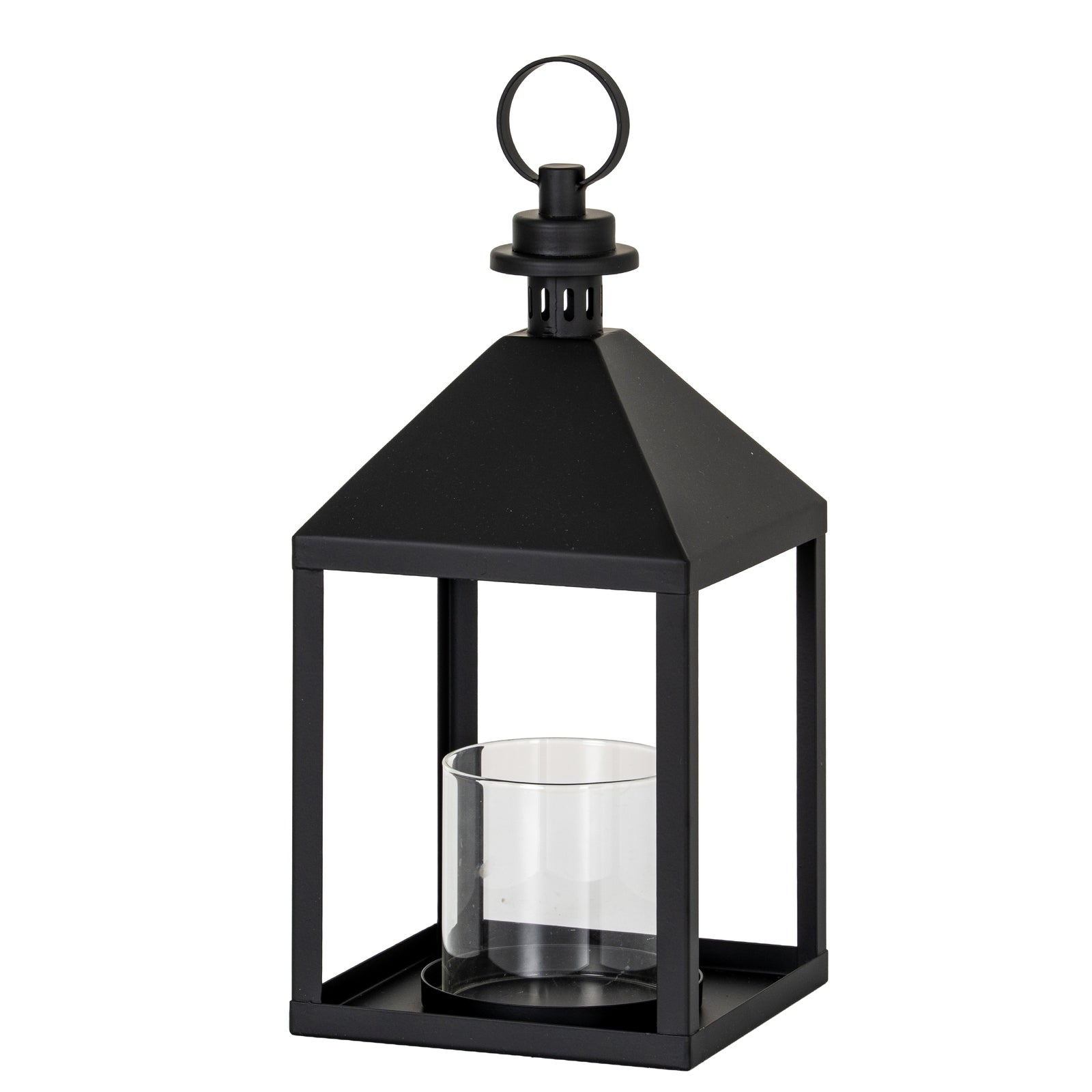 Lumen Astra Medium Lantern With Glass Candle Holder